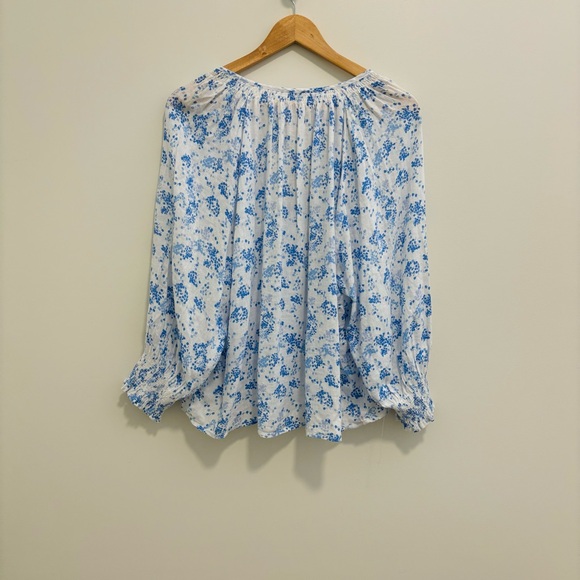 Rails Mariah Linen-Blend Floral Blouse - Picture 12 of 16